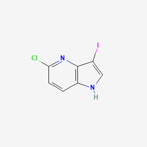 molecular formula C7H4ClIN2 B1424202 5-Chloro-3-iodo-1H-pyrrolo[3,2-b]pyridine CAS No. 1190310-88-3