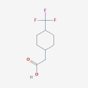 molecular formula C9H13F3O2 B1424203 2-[4-(Trifluoromethyl)cyclohexyl]acetic acid CAS No. 803736-46-1
