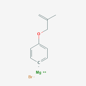 molecular formula C10H11BrMgO B14242042 Magnesium, bromo[4-[(2-methyl-2-propenyl)oxy]phenyl]- CAS No. 625454-16-2