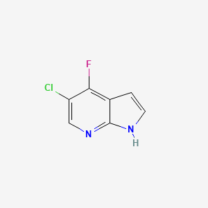 molecular formula C7H4ClFN2 B1424206 5-Chloro-4-fluoro-1H-pyrrolo[2,3-B]pyridine CAS No. 1190317-94-2