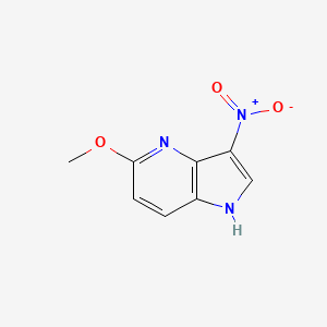 molecular formula C8H7N3O3 B1424207 5-methoxy-3-nitro-1H-pyrrolo[3,2-b]pyridine CAS No. 1190319-20-0
