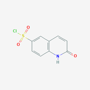 molecular formula C9H6ClNO3S B1424210 2-羟基喹啉-6-磺酰氯 CAS No. 569340-07-4