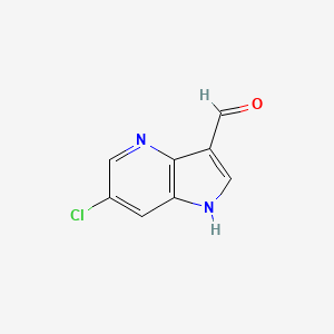6-chloro-1H-pyrrolo[3,2-b]pyridine-3-carbaldehyde