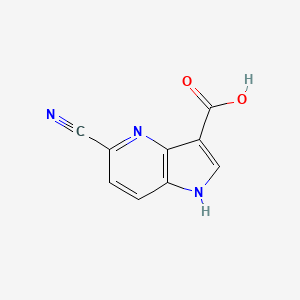 5-cyano-1H-pyrrolo[3,2-b]pyridine-3-carboxylic acid
