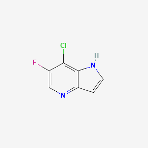 molecular formula C7H4ClFN2 B1424218 7-Chloro-6-fluoro-1H-pyrrolo[3,2-b]pyridine CAS No. 1190312-44-7