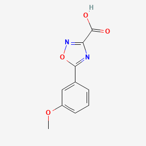 molecular formula C10H8N2O4 B1424230 5-(3-Methoxyphenyl)-1,2,4-oxadiazole-3-carboxylic acid CAS No. 1260876-59-2