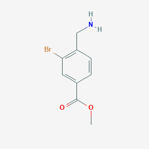 molecular formula C9H10BrNO2 B1424232 Methyl 4-(aminomethyl)-3-bromobenzoate CAS No. 1260679-57-9
