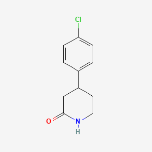 molecular formula C11H12ClNO B1424237 4-(4-Chlorophenyl)piperidin-2-one CAS No. 1260770-82-8
