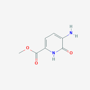 molecular formula C7H8N2O3 B1424245 Methyl 5-amino-6-hydroxypyridine-2-carboxylate CAS No. 1260675-00-0