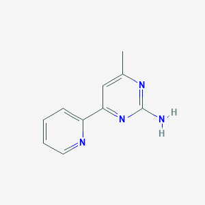 molecular formula C10H10N4 B1424249 4-Methyl-6-(pyridin-2-YL)pyrimidin-2-amine CAS No. 91818-70-1