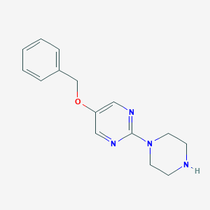 5-(Benzyloxy)-2-(piperazin-1-yl)pyrimidine
