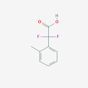 molecular formula C9H8F2O2 B1424251 2,2-Difluoro-2-(2-methylphenyl)acetic acid CAS No. 1250354-50-7
