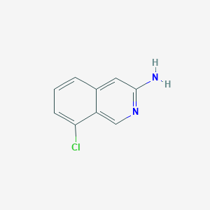 molecular formula C9H7ClN2 B1424252 8-Chloroisoquinolin-3-amine CAS No. 1184843-26-2