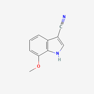molecular formula C10H8N2O B1424254 7-Methoxy-1H-indole-3-carbonitrile CAS No. 944086-19-5