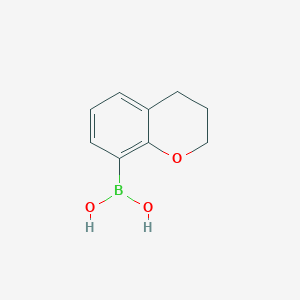 molecular formula C9H11BO3 B1424261 Chroman-8-boronic acid CAS No. 685514-79-8