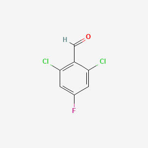 molecular formula C7H3Cl2FO B1424262 2,6-Dichloro-4-fluorobenzaldehyde CAS No. 1182709-86-9