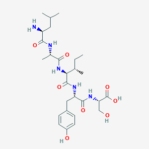 molecular formula C27H43N5O8 B14242656 Leu-Ala-Ile-Tyr-Ser CAS No. 496857-31-9