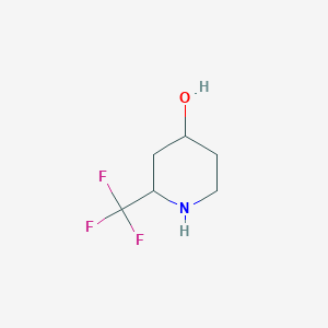 molecular formula C6H10F3NO B1424266 2-(Trifluoromethyl)piperidin-4-ol CAS No. 1245644-81-8