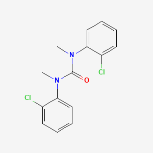 molecular formula C15H14Cl2N2O B14242685 N,N'-Bis(2-chlorophenyl)-N,N'-dimethylurea CAS No. 188962-78-9