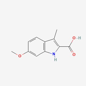 molecular formula C11H11NO3 B1424270 6-Methoxy-3-methyl-1h-indole-2-carboxylic acid CAS No. 2473-98-5