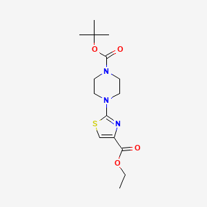B1424271 Ethyl 2-(4-(tert-butoxycarbonyl)piperazin-1-YL)thiazole-4-carboxylate CAS No. 867065-53-0