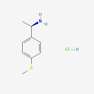 molecular formula C9H14ClNS B1424274 (R)-1-(4-(Methylthio)phenyl)ethanamine hydrochloride CAS No. 1217456-30-8