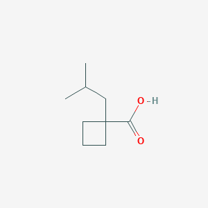molecular formula C9H16O2 B1424276 1-(2-Methylpropyl)cyclobutane-1-carboxylic acid CAS No. 1261269-34-4