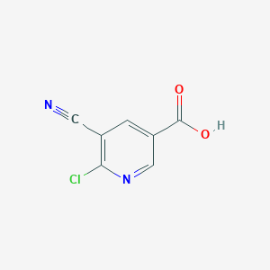 molecular formula C7H3ClN2O2 B1424278 6-Chloro-5-cyanonicotinic Acid CAS No. 1206969-20-1
