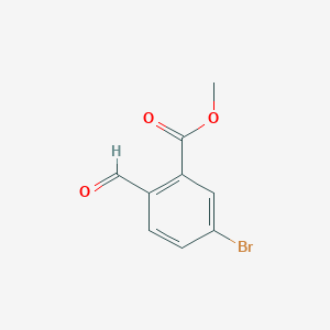molecular formula C9H7BrO3 B1424284 Methyl 5-bromo-2-formylbenzoate CAS No. 1016163-89-5