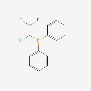 molecular formula C14H10ClF2P B14242847 Phosphine, (1-chloro-2,2-difluoroethenyl)diphenyl- CAS No. 400846-15-3