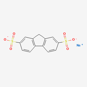 molecular formula C13H8NaO6S2- B1424287 sodium;9H-fluorene-2,7-disulfonate CAS No. 53091-78-4