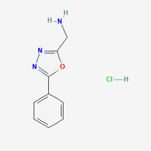 (5-Phenyl-1,3,4-oxadiazol-2-yl)methanamine hydrochloride