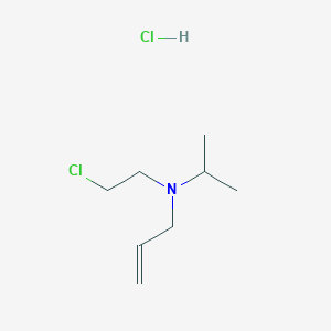 molecular formula C8H17Cl2N B14242900 N-(2-chloroethyl)-N-prop-2-enylpropan-2-amine;hydrochloride CAS No. 367910-19-8