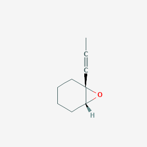 molecular formula C9H12O B14242908 7-Oxabicyclo[4.1.0]heptane, 1-(1-propynyl)-, (1R,6R)- CAS No. 210050-52-5