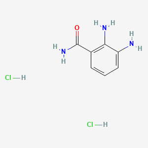 molecular formula C7H11Cl2N3O B1424292 2,3-Diaminobenzamide dihydrochloride CAS No. 266993-72-0