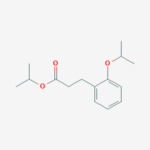 molecular formula C15H22O3 B14242967 Propan-2-yl 3-{2-[(propan-2-yl)oxy]phenyl}propanoate CAS No. 374893-17-1