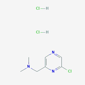 molecular formula C7H12Cl3N3 B1424297 [(6-Chloro-2-pyrazinyl)methyl]dimethylamine dihydrochloride CAS No. 1609400-33-0