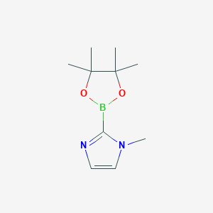 molecular formula C10H17BN2O2 B1424300 1-Methyl-2-(4,4,5,5-tetramethyl-1,3,2-dioxaborolan-2-YL)-1H-imidazole CAS No. 553651-31-3