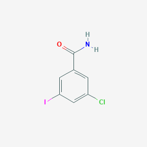 molecular formula C7H5ClINO B1424303 3-Chloro-5-iodobenzamide CAS No. 289039-28-7