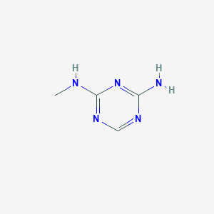 molecular formula C4H7N5 B1424307 2-氨基-4-(甲基氨基)-1,3,5-三嗪 CAS No. 58228-69-6