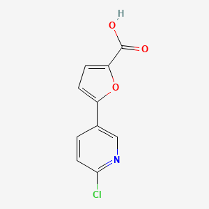molecular formula C10H6ClNO3 B1424308 5-(6-氯吡啶-3-基)呋喃-2-羧酸 CAS No. 56632-46-3