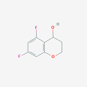 molecular formula C9H8F2O2 B1424309 5,7-Difluorochroman-4-ol CAS No. 917248-51-2