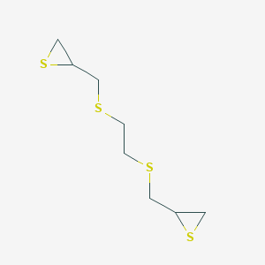 molecular formula C8H14S4 B14243114 Thiirane, 2,2'-[1,2-ethanediylbis(thiomethylene)]bis- CAS No. 188829-92-7