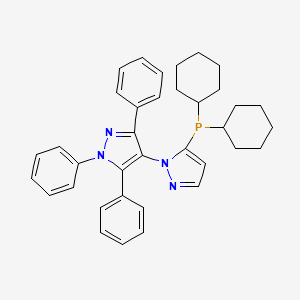 5-(Dicyclohexylphosphino)-1',3',5'-triphenyl-[1,4']-bi-1H-pyrazole
