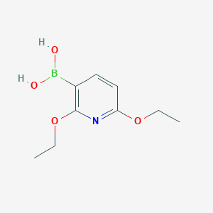 molecular formula C9H14BNO4 B1424318 (2,6-二乙氧基吡啶-3-基)硼酸 CAS No. 1003043-46-6