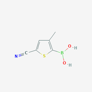 molecular formula C6H6BNO2S B1424319 (5-Cyano-3-methylthiophen-2-yl)boronic acid CAS No. 860617-72-7