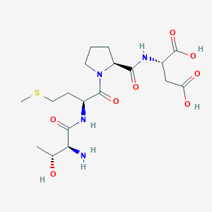 molecular formula C18H30N4O8S B14243190 L-Threonyl-L-methionyl-L-prolyl-L-aspartic acid CAS No. 490017-07-7