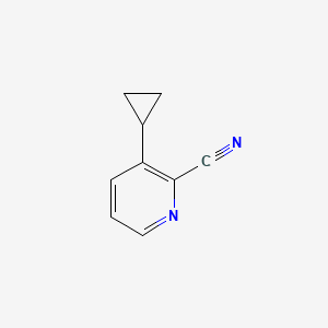 molecular formula C9H8N2 B1424322 3-环丙基吡啶甲腈 CAS No. 878805-22-2