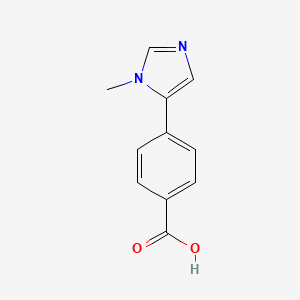 molecular formula C11H10N2O2 B1424323 4-(1-Methyl-5-imidazolyl)benzoic Acid CAS No. 305806-38-6