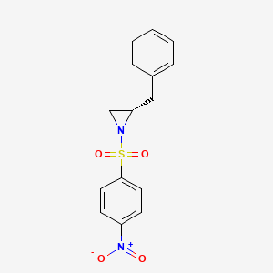 molecular formula C15H14N2O4S B14243264 (2S)-2-benzyl-1-(4-nitrophenyl)sulfonylaziridine CAS No. 219738-95-1